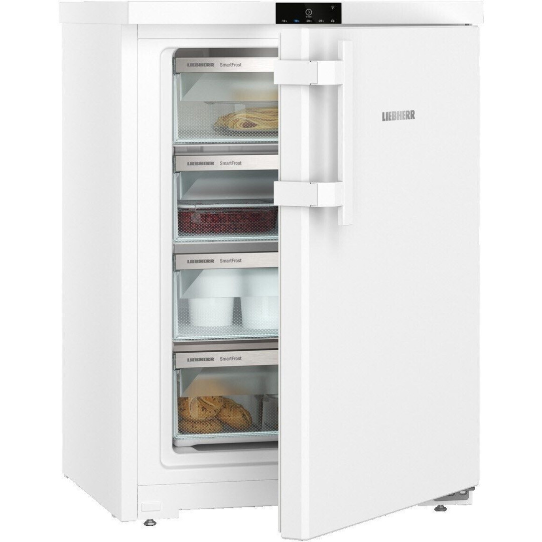 Liebherr Fci 1624-20 - Tischgefrierschrank, 4 Sterne, weiß, freistehend, leise, 107 Liter, LowFrost, mit Schubladen